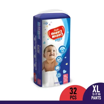 Happy Nappy Pants Baby Diaper (12-17Kg) - XL 32pcs