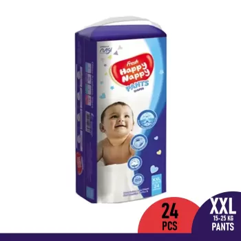 Happy Nappy Pant Diaper 15-25KG XXL Size 24 Pcs